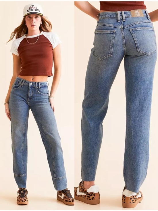 We The Free Denim - We The Free x Free People Risk Taker Straight Stretch Jean